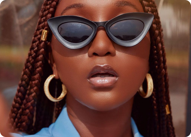 gallery image 7: beautiful model on braids with black glasses